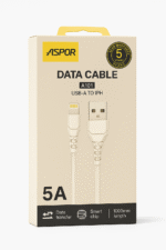 ⁦🔌 كابل بيانات ASPOR A101 - USB-5A إلى iPhone (1 متر)⁩ - الصورة ⁦2⁩