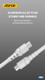 ⁦⚡ كابل بيانات ASPOR A098 USB-C إلى USB-C بقوة 60واط⁩ - الصورة ⁦7⁩