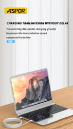 ⁦⚡ كابل بيانات ASPOR A098 USB-C إلى USB-C بقوة 60واط⁩ - الصورة ⁦3⁩