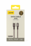 ⚡ كابل بيانات ASPOR AC-21 USB-C إلى USB-C – شحن فائق السرعة بقدرة 100 واط وجودة عالية الأداء 🔋