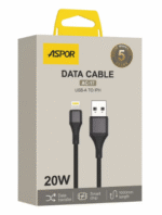 ⁦⚡ كيبل شحن سريع ASPOR AC-17 بقوة 20 واط – أداء قوي وتصميم متين 🔋⁩ - الصورة ⁦2⁩